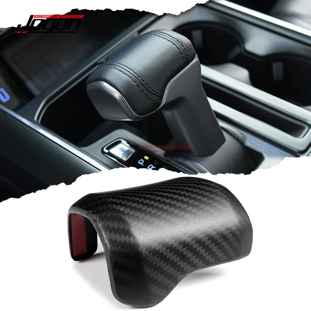 JOGON Real Carbon Fiber Console Gear Box Panel Trim For 2021-2024 Ford F150 Raptor R Lariat