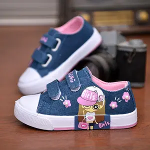 2026 Fashion Trend New Cartoon Girl Blue Kid Shoes Breathable Princess School Shoes Non-Slip Boy Tennis Shoes