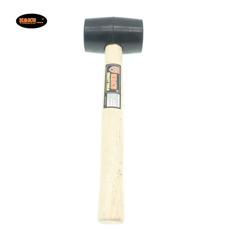 Kaku Wholesale Lightweight Durable 3001000g Black Rubber Mallet Wood