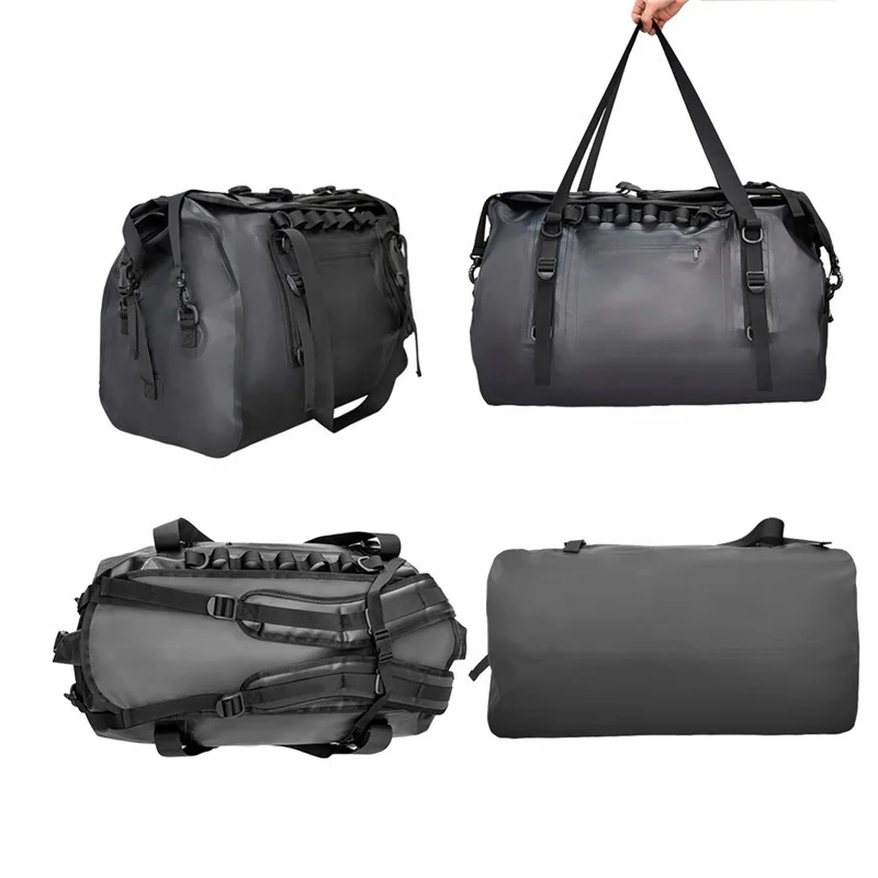 60L Big Size PVC Tarpaulin IPX6  Waterproof Dry Backpack Duffel Bag for Camping  Hiking Travel