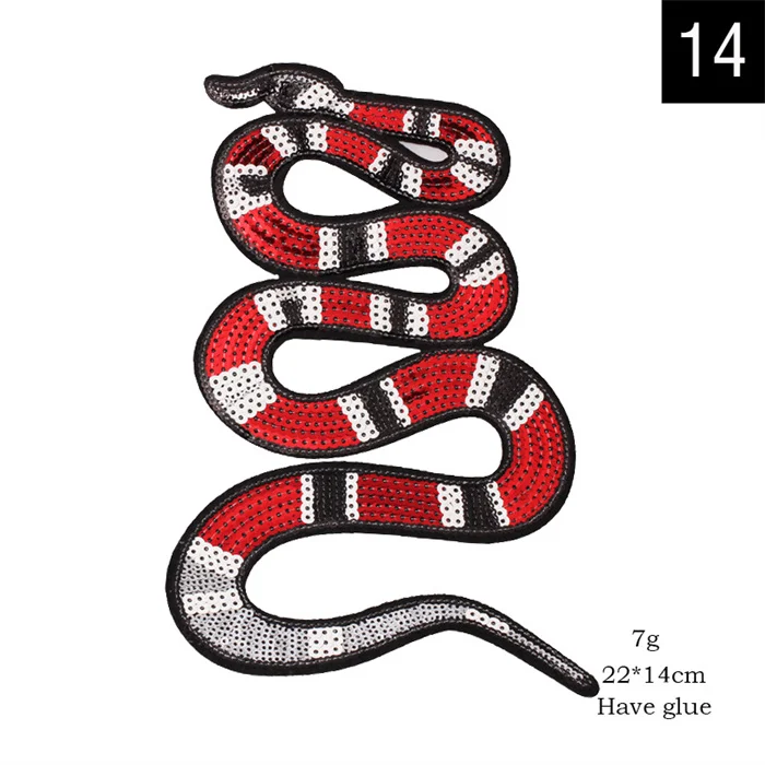 EMDOMO Coppia Di Toppe A Forma Di Serpente Con Strass Da Cucire - Emblemi Decorativi Per Scarpe, Vestiti E Accessori Fai Da Te