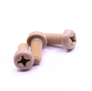 CNC machining service custom PEEK product customized PEEK Pan Head Screws