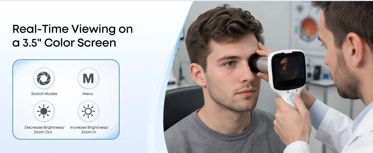 Auto Eye Handheld Fundus Camera Non-mydriatic Automated Retinal Imaging Fundus Camera HFC-1