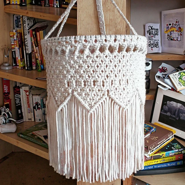 Hand Knitted Lovely Lampshade Tapestry Wall Hanging Lamp for Living Room