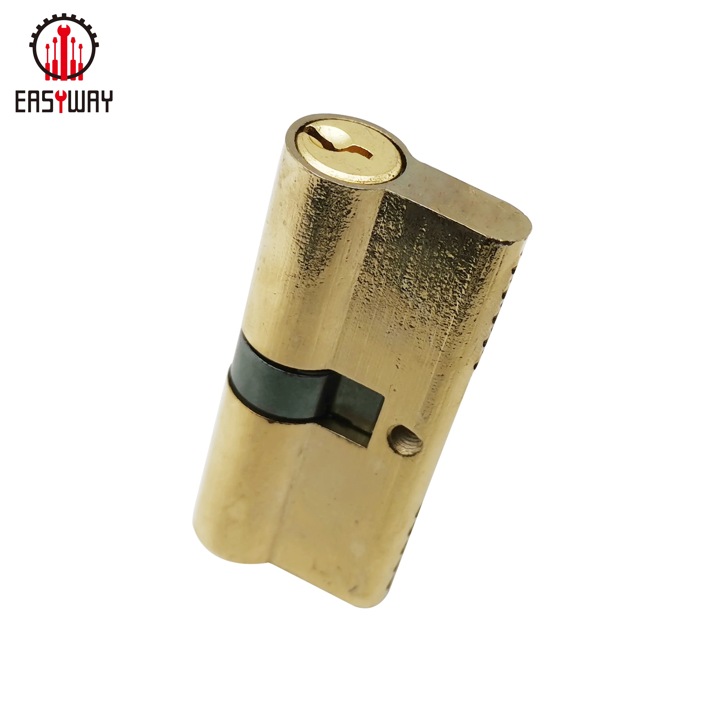 Изысканная ручная работа латунь нержавеющая сталь дверной замок двойной