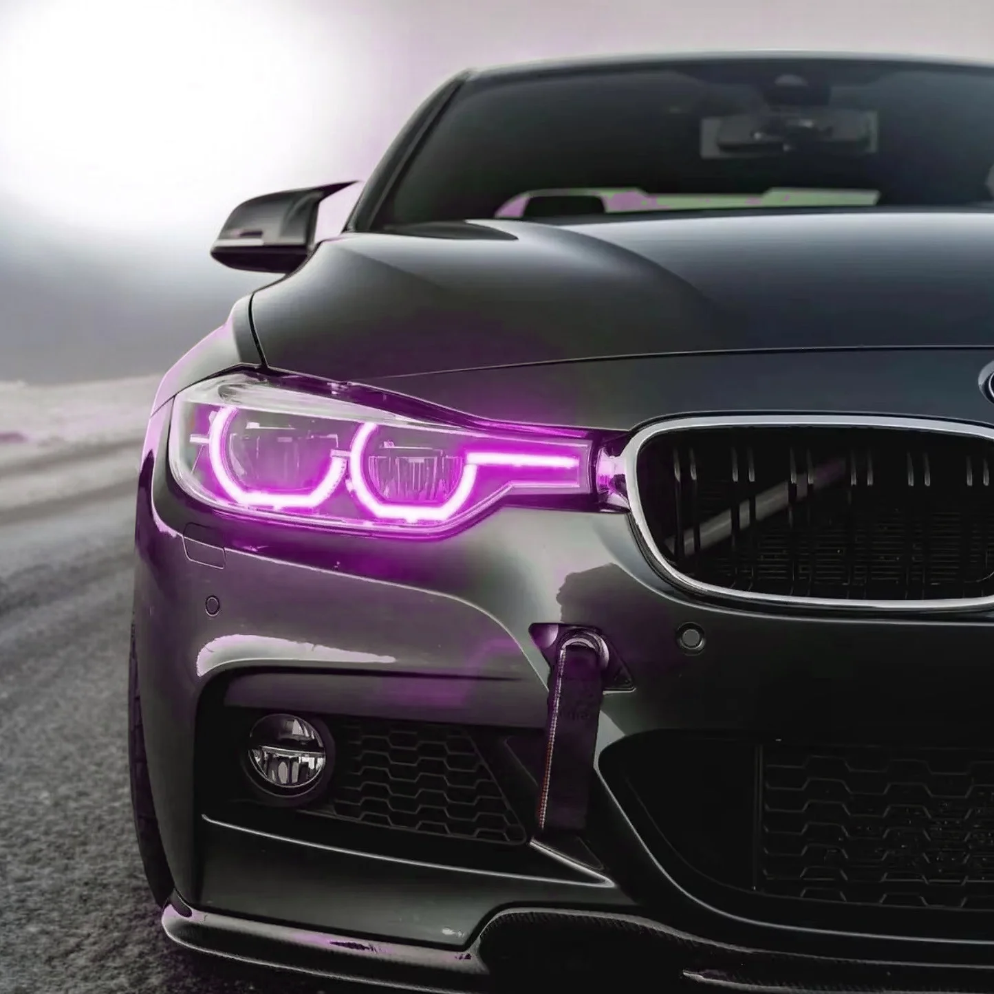 SJC Auto for BMW 3 Series F30 DRL RGB Module 2016-2019 Colorful Module Angel Eyes APP Control Daytime Running Light LCI LED ONLY