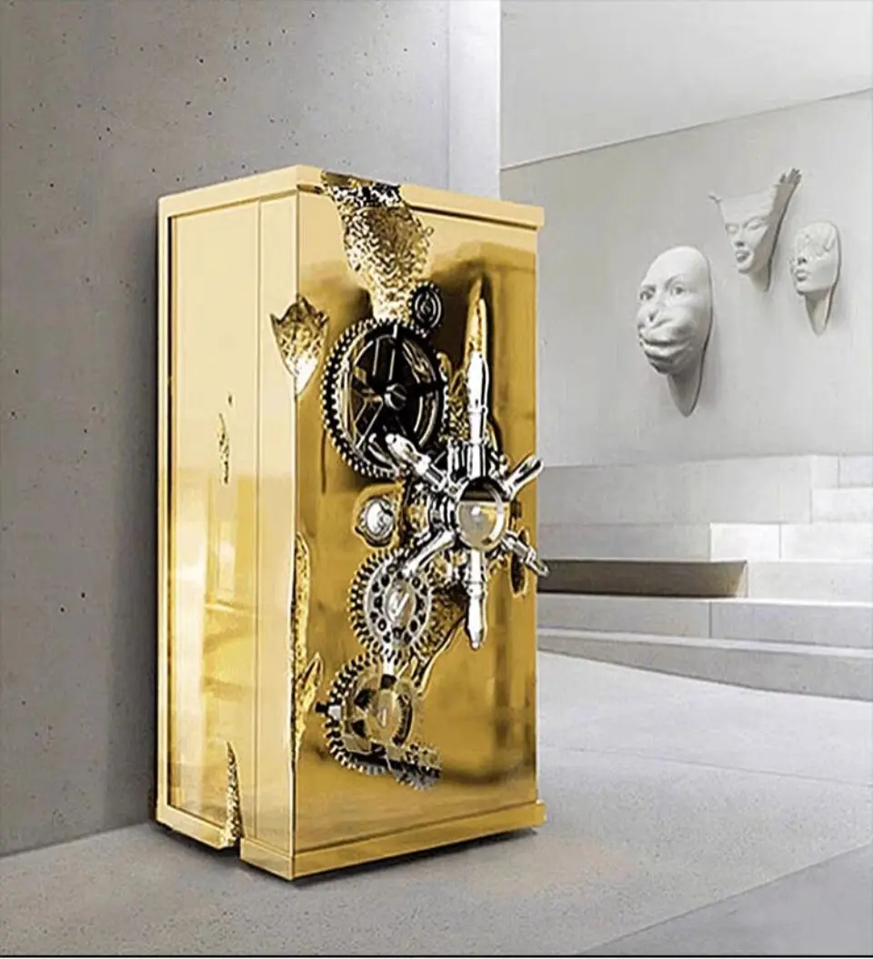 Stainless Steel Millionaire Safe Jewelry Storage Designer Home