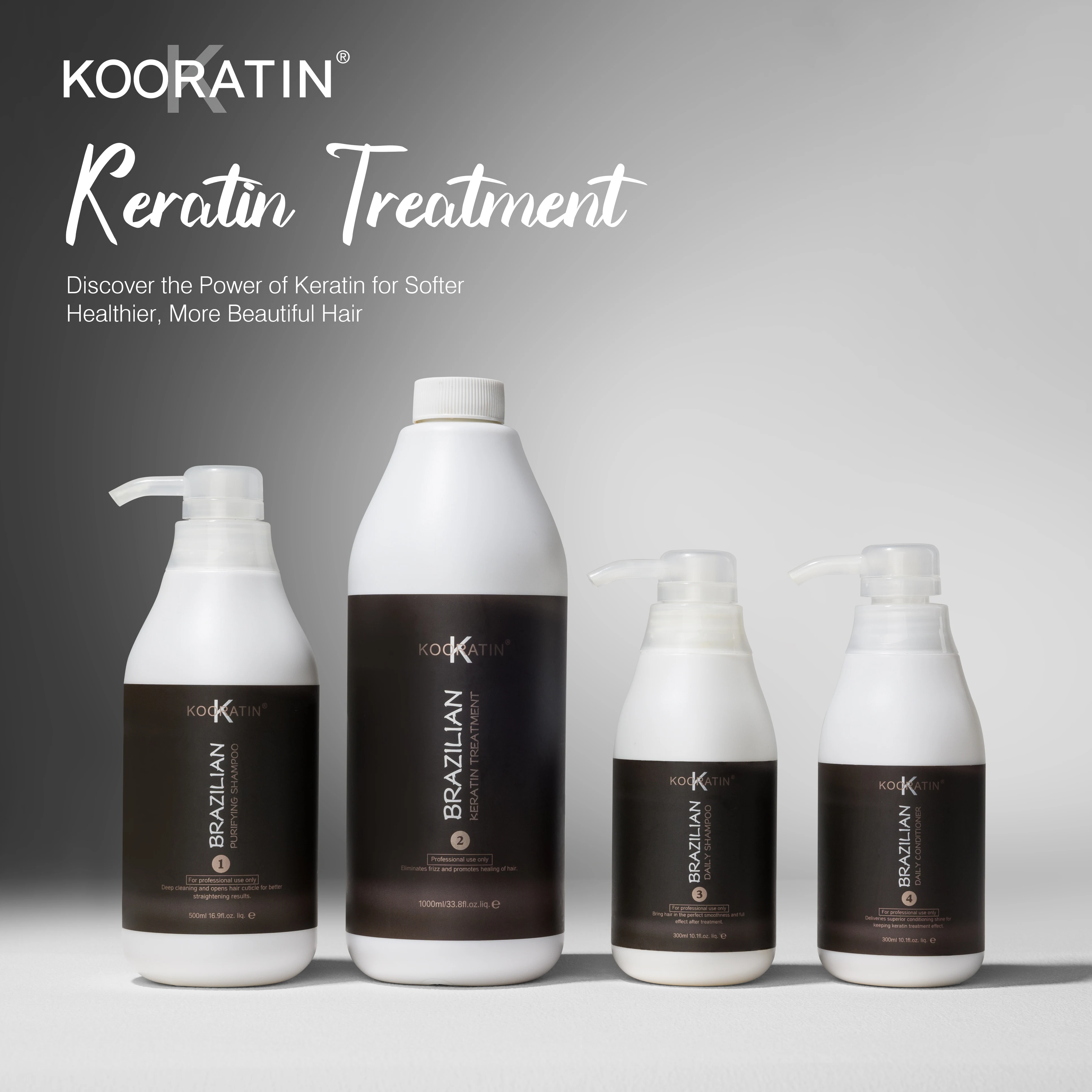 Kooswalla, juego de tratamiento de queratina con pelo brasileño de