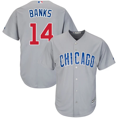 Men's Chicago Cubs #14 Ernie Banks Retired Cream 1942 Majestic Cooperstown  Collection Throwback Jersey on sale,for Cheap,wholesale from China