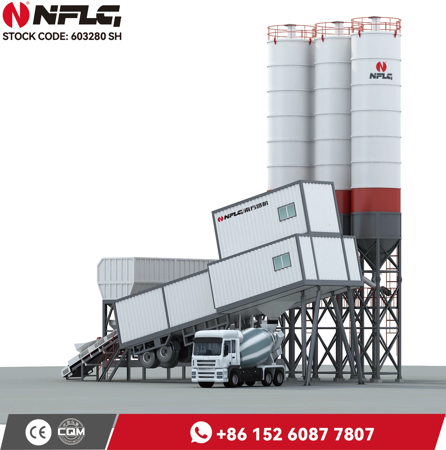 NFLG Brand Hzs Series Concrete Batch Mix Plant for Great Sale with 29 Years Experience