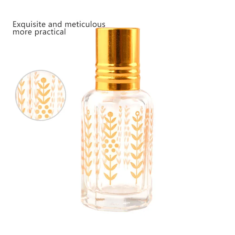 3ml 6ml 12ml Attar Perfume Oil Glass Bottle with Glass Stick