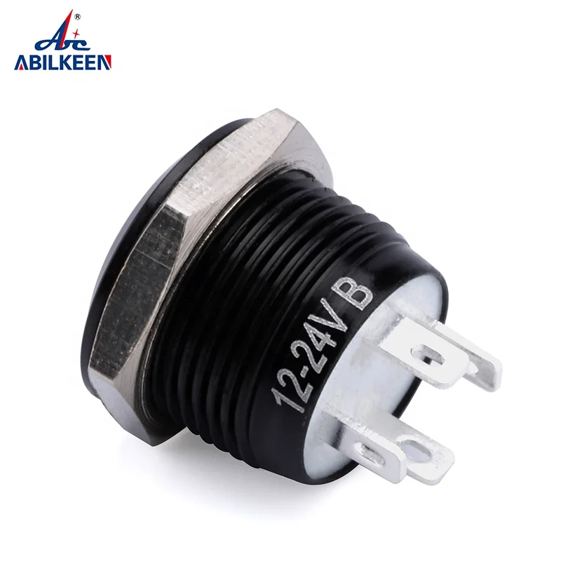 2024 Hot Smart Light Switch Push Button Rese Aluminum Oxide Shell Range Hood 4 Pin Push Button Switch Connection With Ring LED