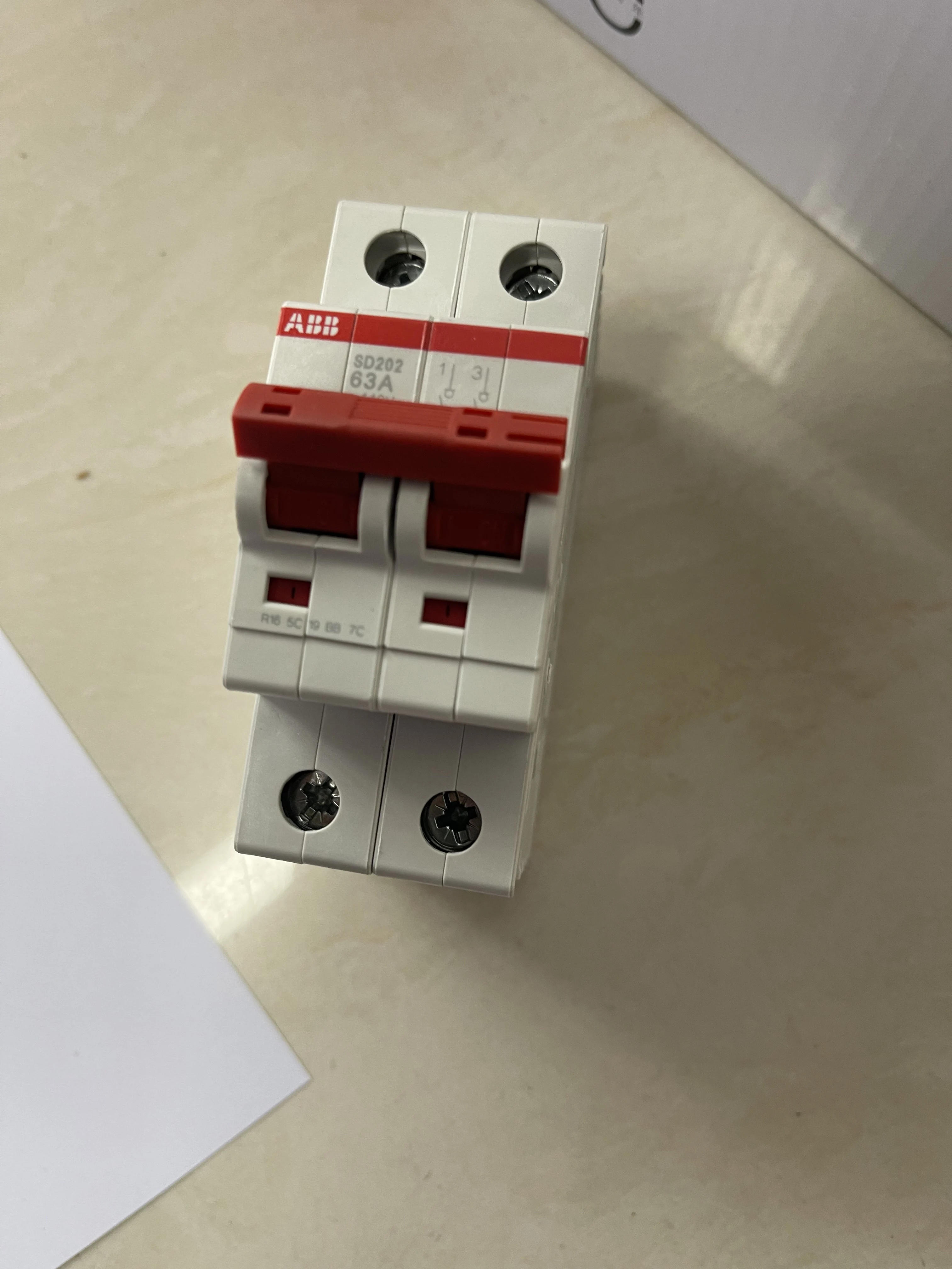 ABB Supplementary Protector SD202-63A