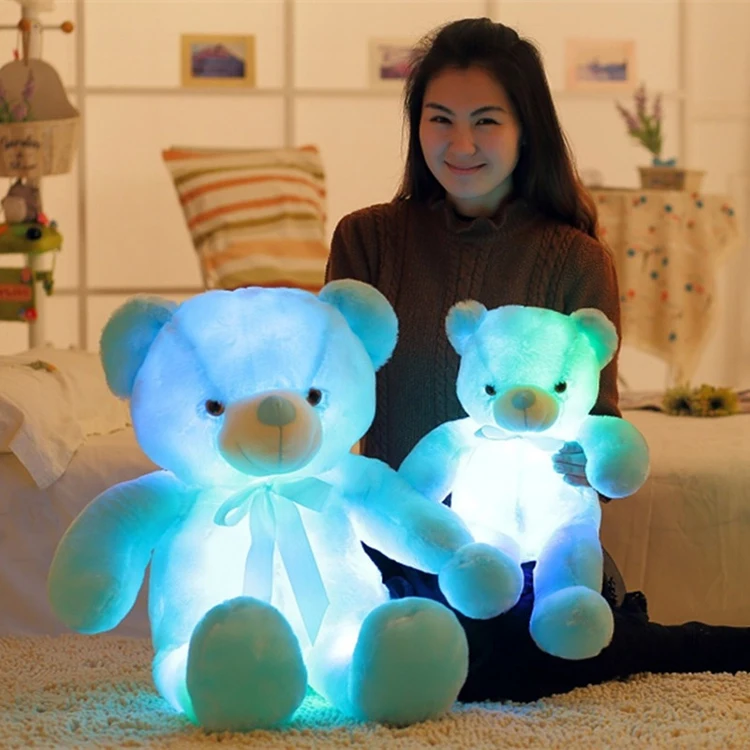 Teddybär Kreative Light Up Led Kuscheltier Plüschtier Buntes leuchtendes-Geschen 