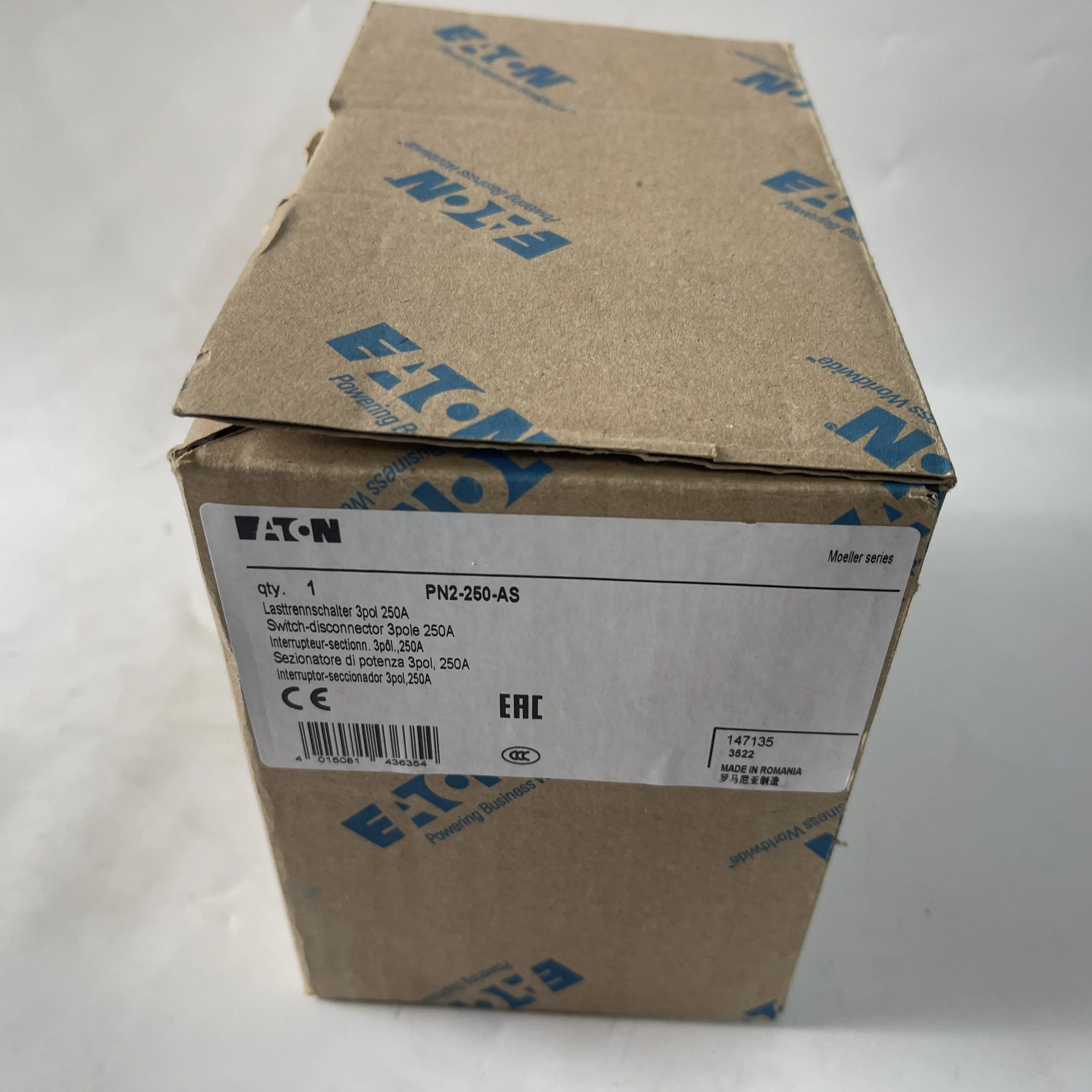 Eaton 3-Pole Switch-Disconnector PN2-250-AS