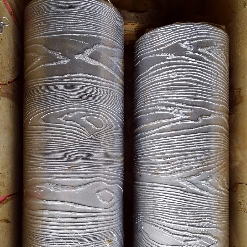 Customized Wood Embossing Machine Roller Embossing Cylinder Steel Emboss Roller with Wooden Grain