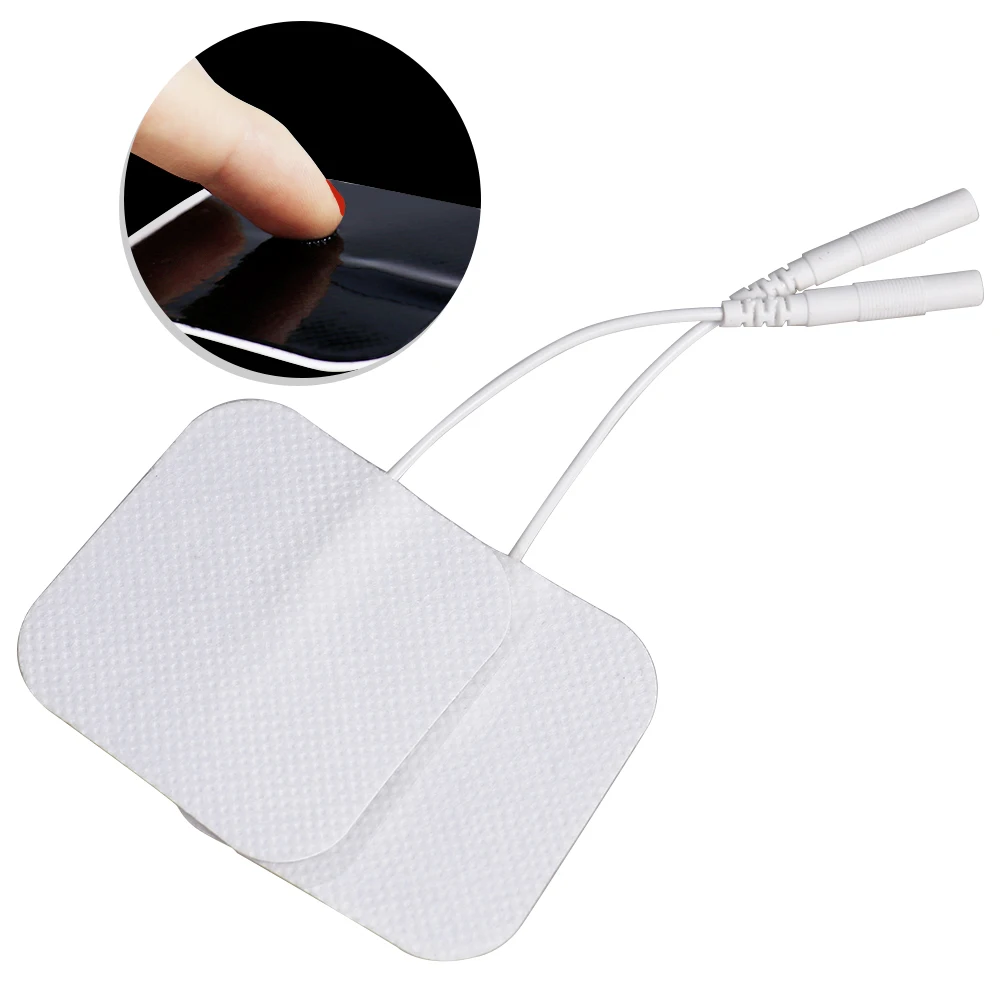 5x5cm Silicone Gel Massage Pad Tens Electrode Pads For Therapeutic