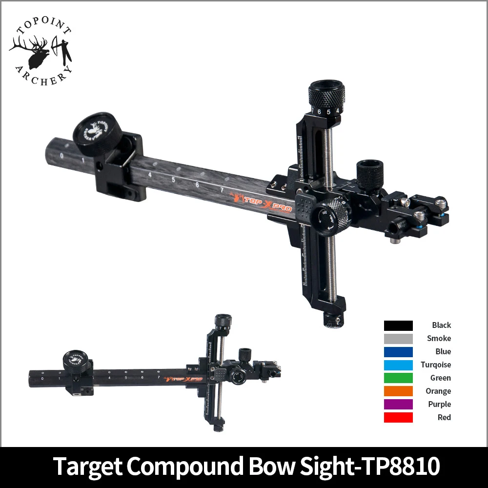 Viseur d'arc de tir à l'arc Micro réglable à 5 broches Recurve Bow Sight 
