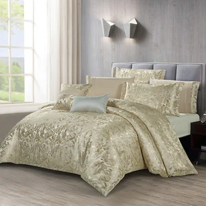 For KOSMOS New Customized Luxury Woven Polyester 8-Piece Modern Eco-Friendly Jacquard Duvet Cover Comforter Set