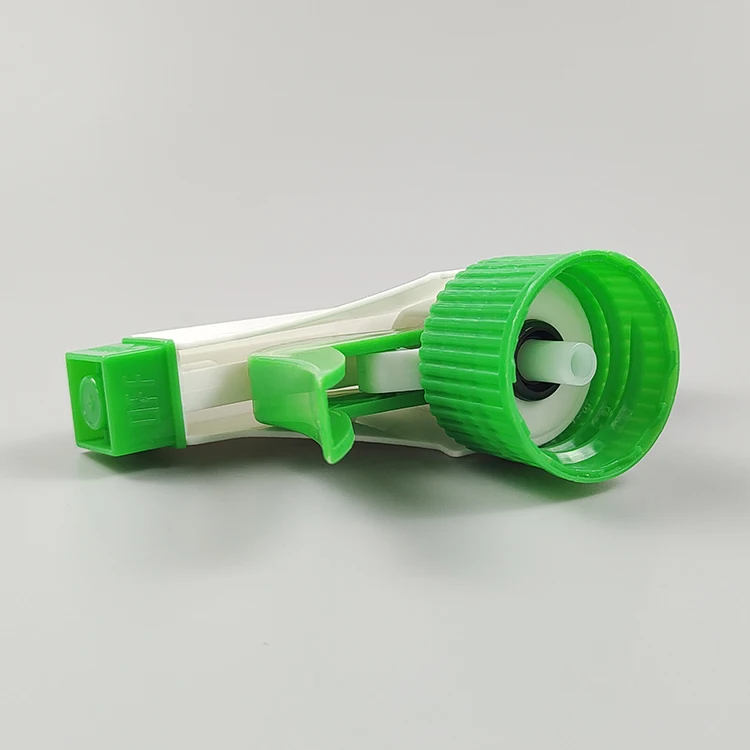 Yuyao Factory Supply 28/400 28/410 28/415 White Green Sprayer Trigger for Cleaning Bottle Stopper Plastic Sprayer details