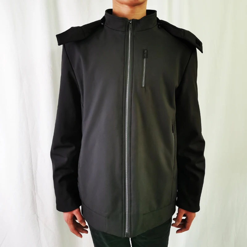 Новинка 2020, зимняя одежда, мужская куртка с подогревом и перезаряжаемой термобатареей