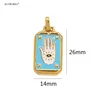 Amuleto de la Mano contra el Mal de Ojo (La Hamsa) Dorado