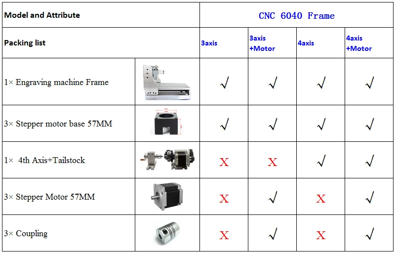 CNC 6040 Machine Frame Kit for Diy Cnc Router Cnc Engraving Milling Machine Bigger Than 3020 3040