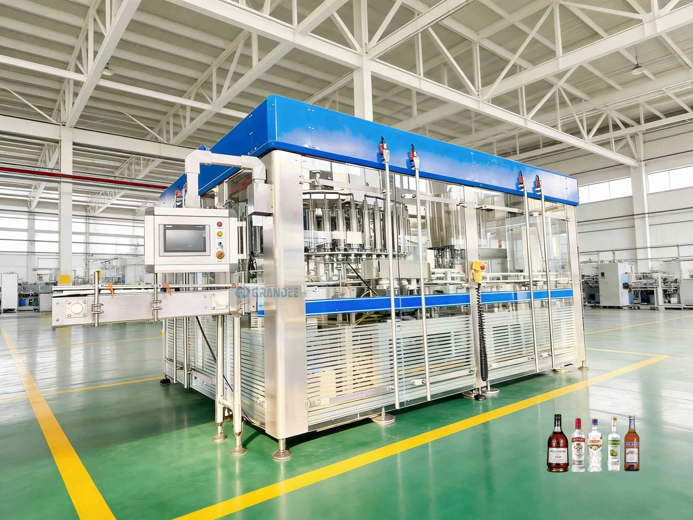 product automatic 40ml 750ml bottled liquor wine filling machine wine vodka whisky bottle filling capping machine-3