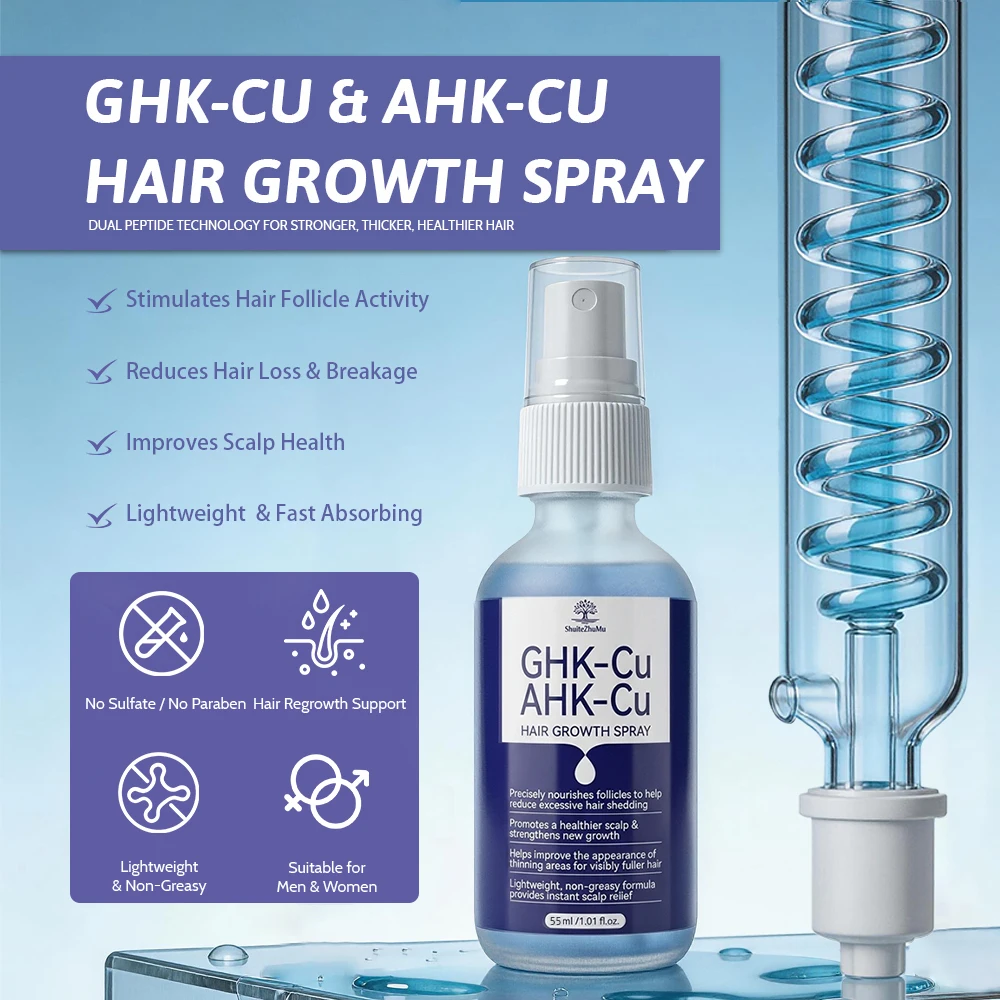 buy ghk-cu serum hair growth Sulfate & Paraben Free AHK-Cu Spray Anti Hair Loss Treatment Copper Peptide Hair Regrowth Private Label ideal for anti bpc 157 is it Safe B12 for Long-Term Use in Pets Quantity:Subscribe: 60 Days Supply