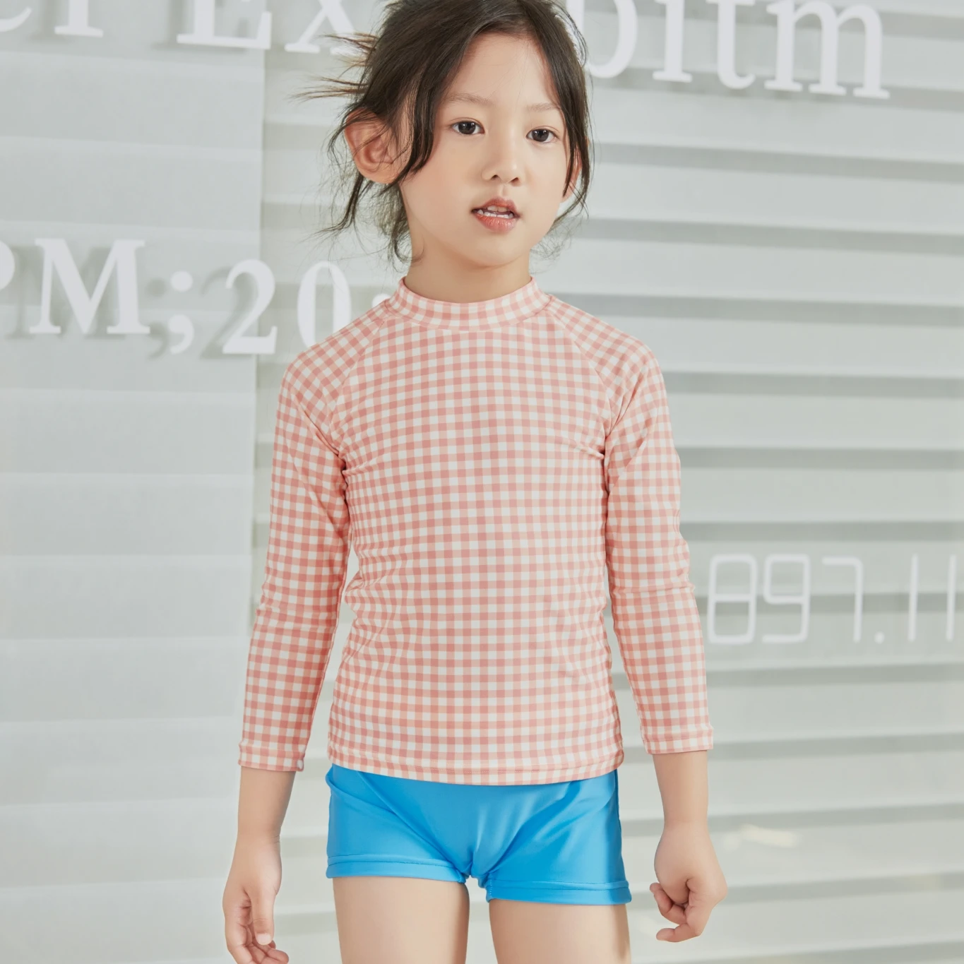 Wholesale Beachwear Swim Shorts Toddler Kids Swimwear For Girls Two