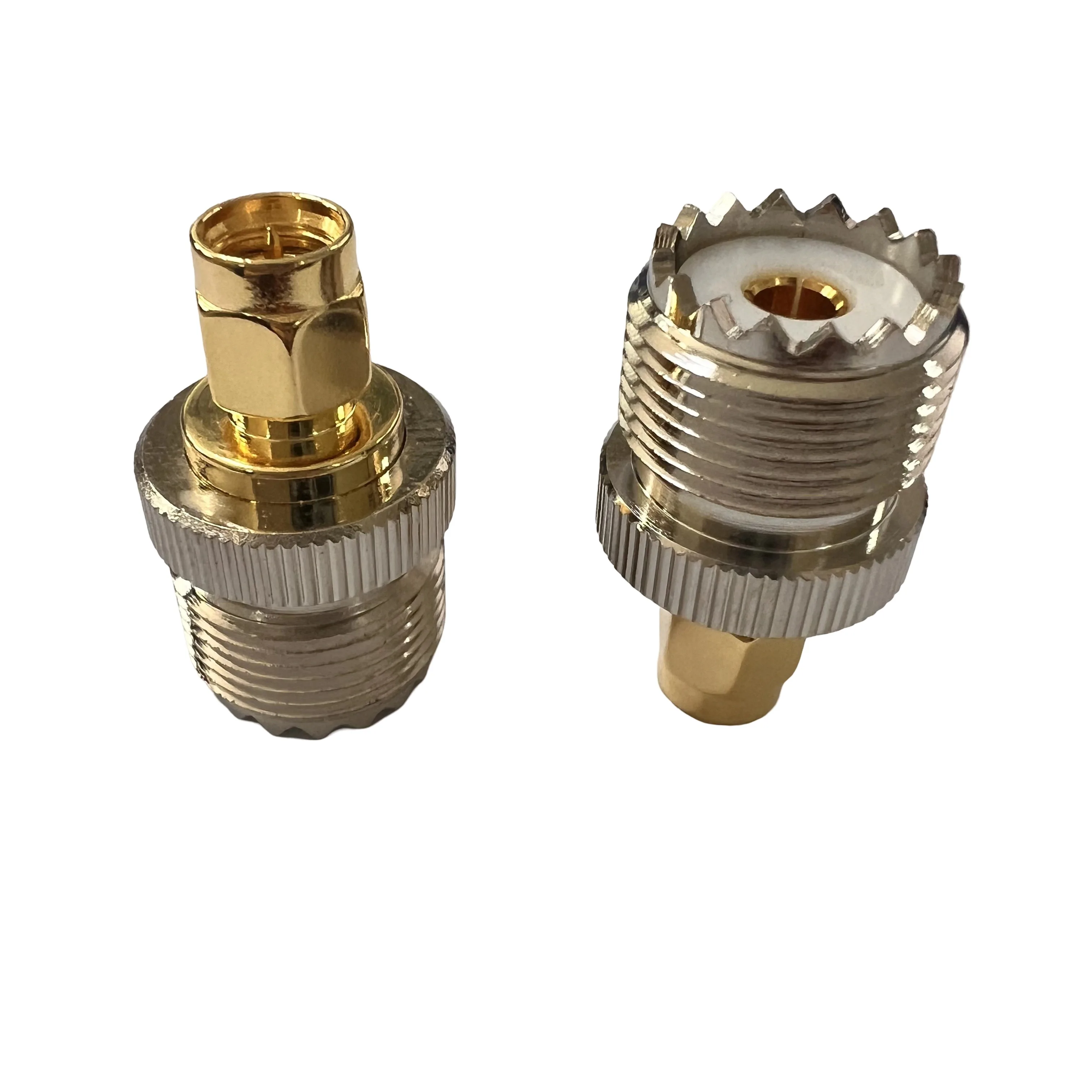 High Performance Factory SMA/UHF-JK Adapter Connector SMA Male to UHF Female Adapter Connector