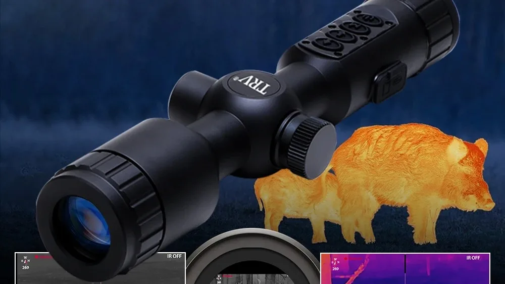 Hd 210x Thermal Scope For Hunting With Ranging Video Rec Wifi Optic