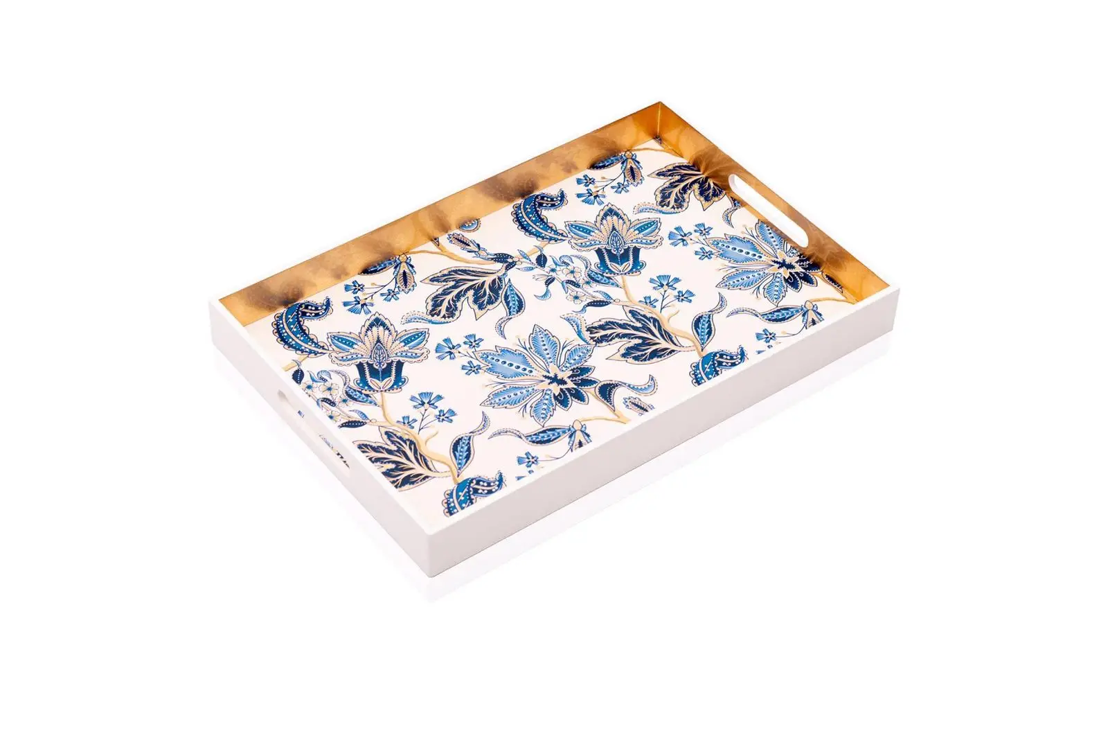 Lacquerware Serving Tray Colorful Pattern Vietnam Lacquer Tray High Quality Low MOQ Cheap Price Wholesale Vietnam