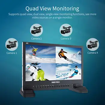 SEETEC 4K156-9HSD 15.6 Inch Professional Grade 4K  with 3G HD SD SDI Inputs for Studio and Field Use HD Broadcast Monitor detail image