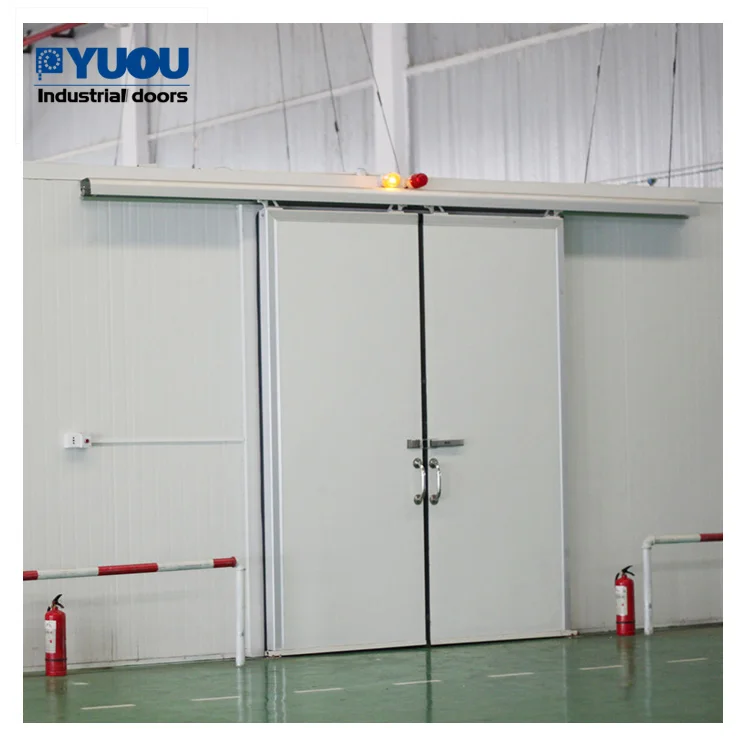 Commercial Cold Storage Food Factory Manual Automatic Sliding Special Platform Hinged Cold Room Door
