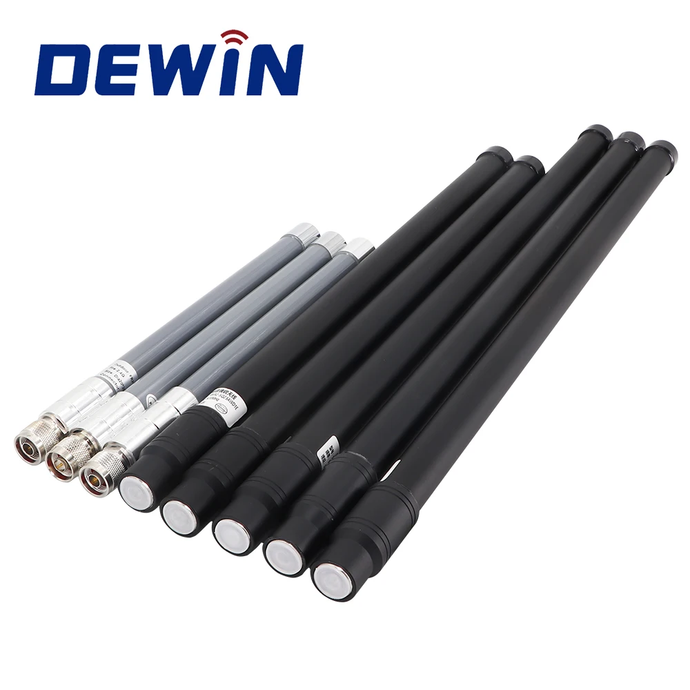 Customized GSM 3G 4G 5G RF Frequency Omni Directional Fiberglass antenna manufacture