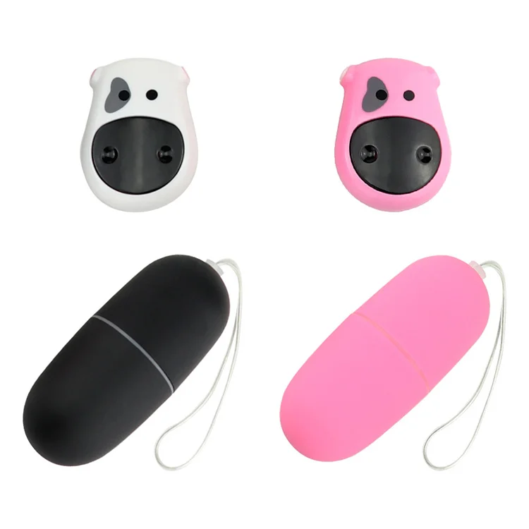 Small Compact Powerful 10 Modes Quiet Waterproof Silicone Remote Control  love Egg Vibrator for Women Pink Black