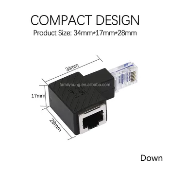 Adattatore Ethernet RJ45 Angolato 90 Gradi - Maschio A Femmina, Per Cavi CAT5e/CAT6, FTP/STP - Foto 10