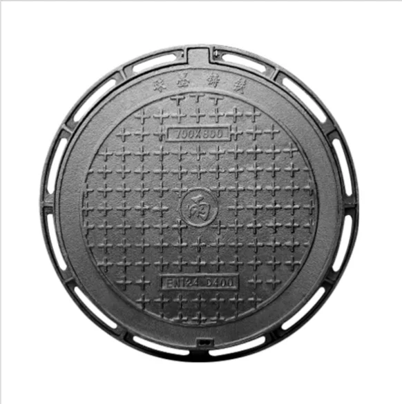 E600 600x700x55MM Ductile Iron Manhole Cover Rain Water Round Manhole Cover Ductile Iron Well Cover
