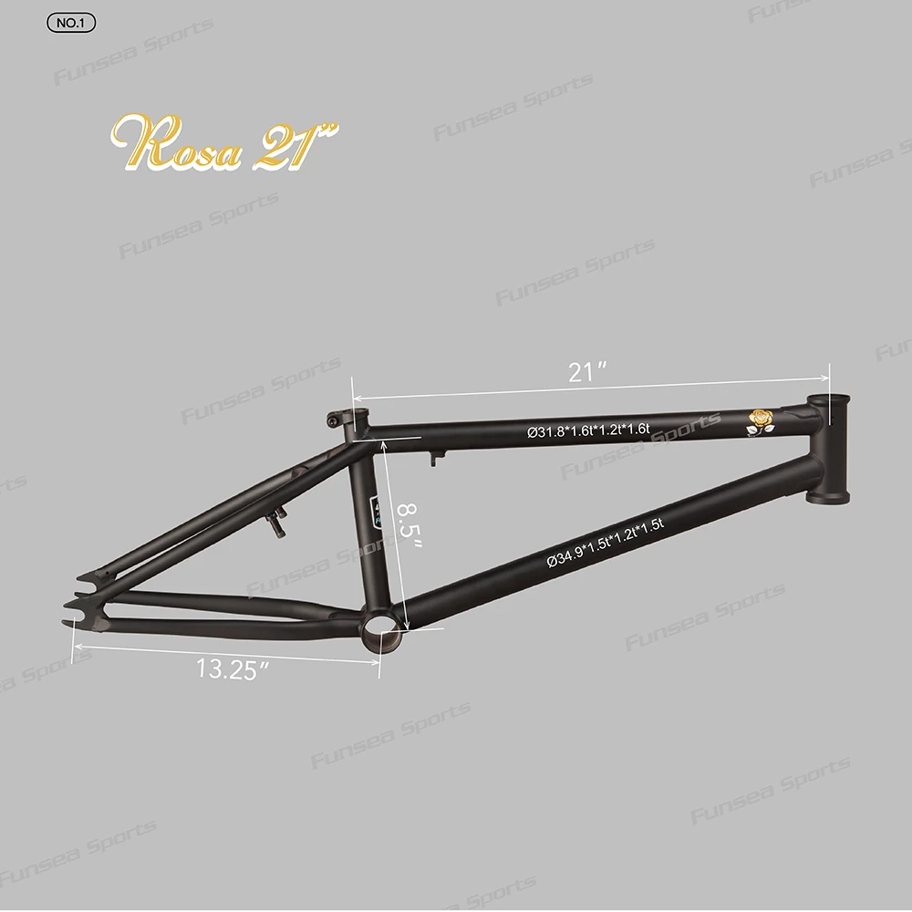 Funsea Bicycle Frame 20 Inch Bike Bmx Chromoly Steel Frames Freestyle