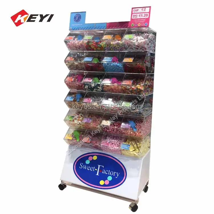 Led Candy Display Racks Custom Candy Shop Display Racks - Pick and Mix Solutions