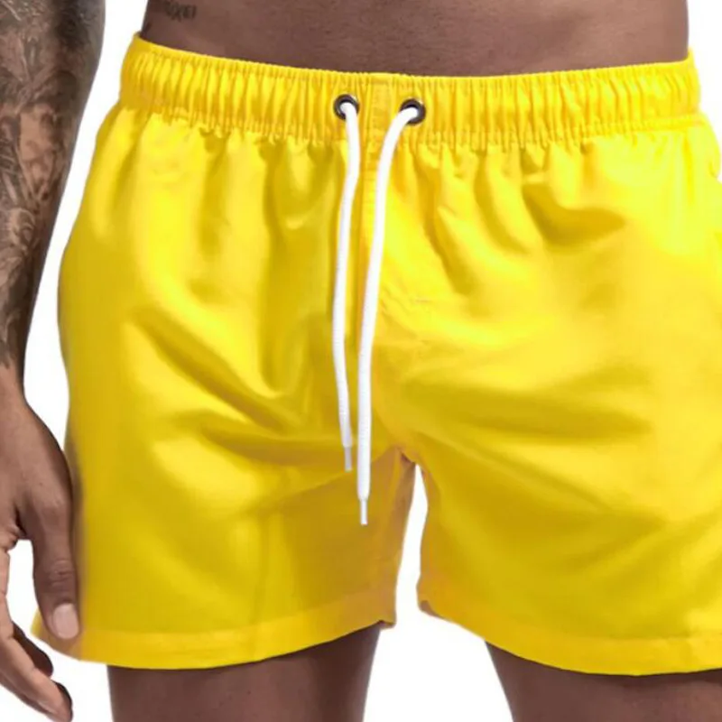 Personalised Summer European Beach Short Pants Loose Large Size Quick Drying Casual Men's Shorts Swimming Trunks Mesh384_voghion.com
