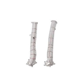 YT High Flow Performance Downpipe With Heat Shield Exhaust System for Audi S6 S7 RS6 RS7 4.0T
