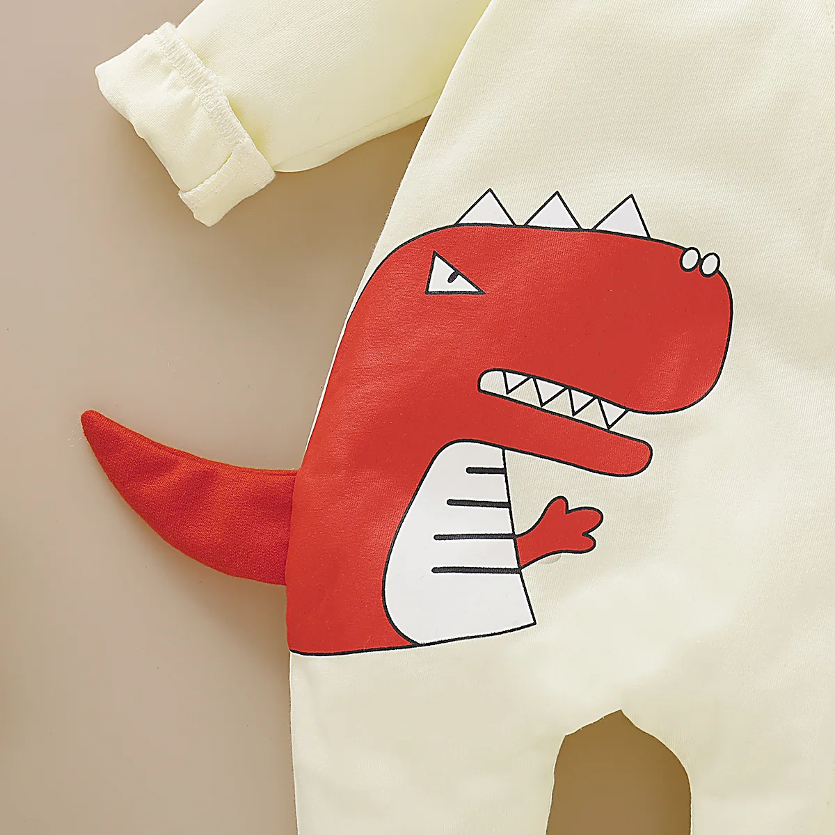 Комбинезон с капюшоном на молнии с динозавром; Одежда для малышей; Комбинезоны для новорожденных мальчиков