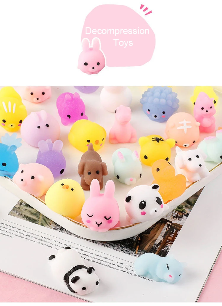 Silicone Animal Mini Cute Squeeze Funny Toy Soft Stress Kids Gifts ...