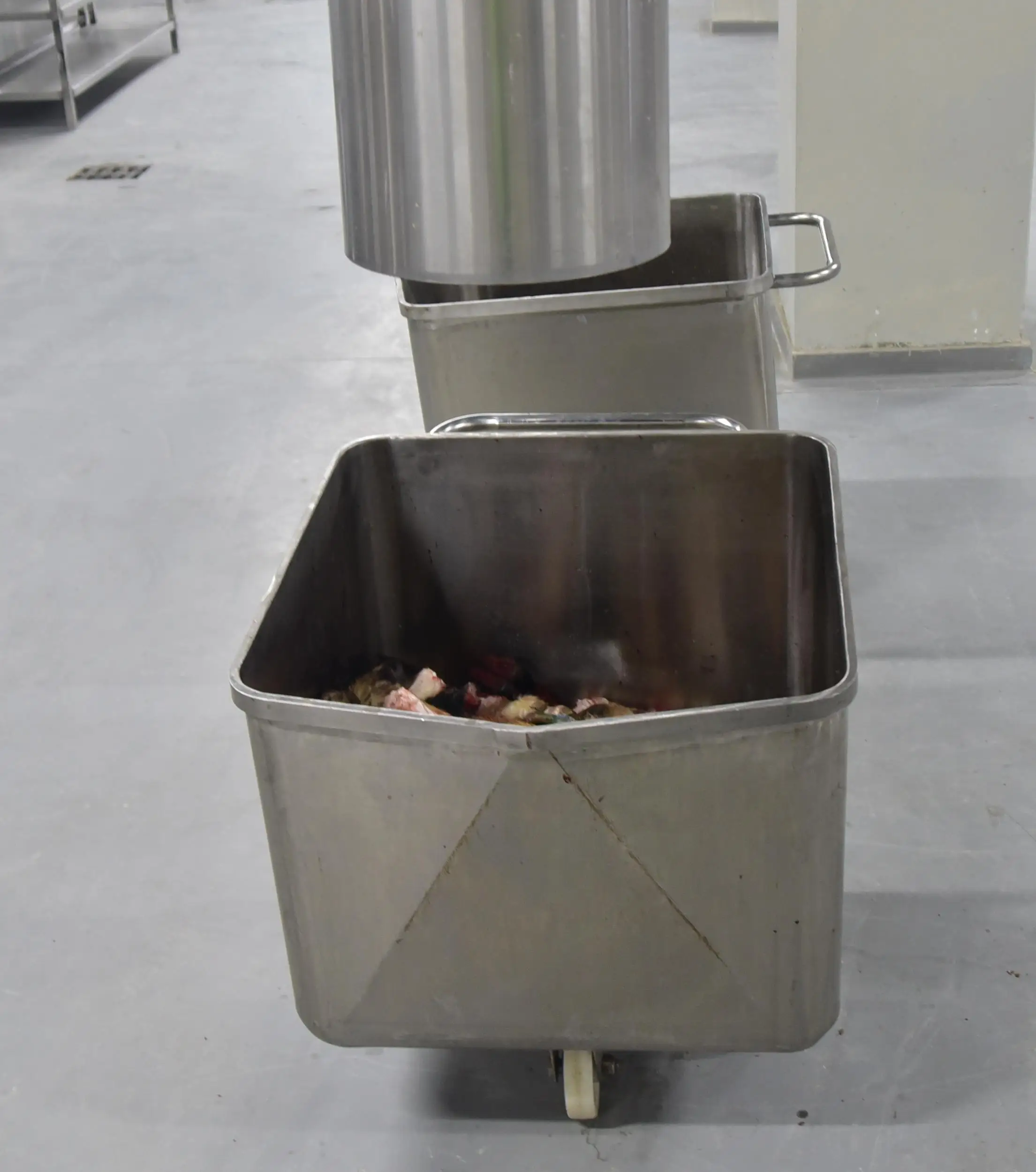 304 stainless steel transfer container/tote/meat trolley