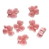 Perles trèfle en céramique - rose