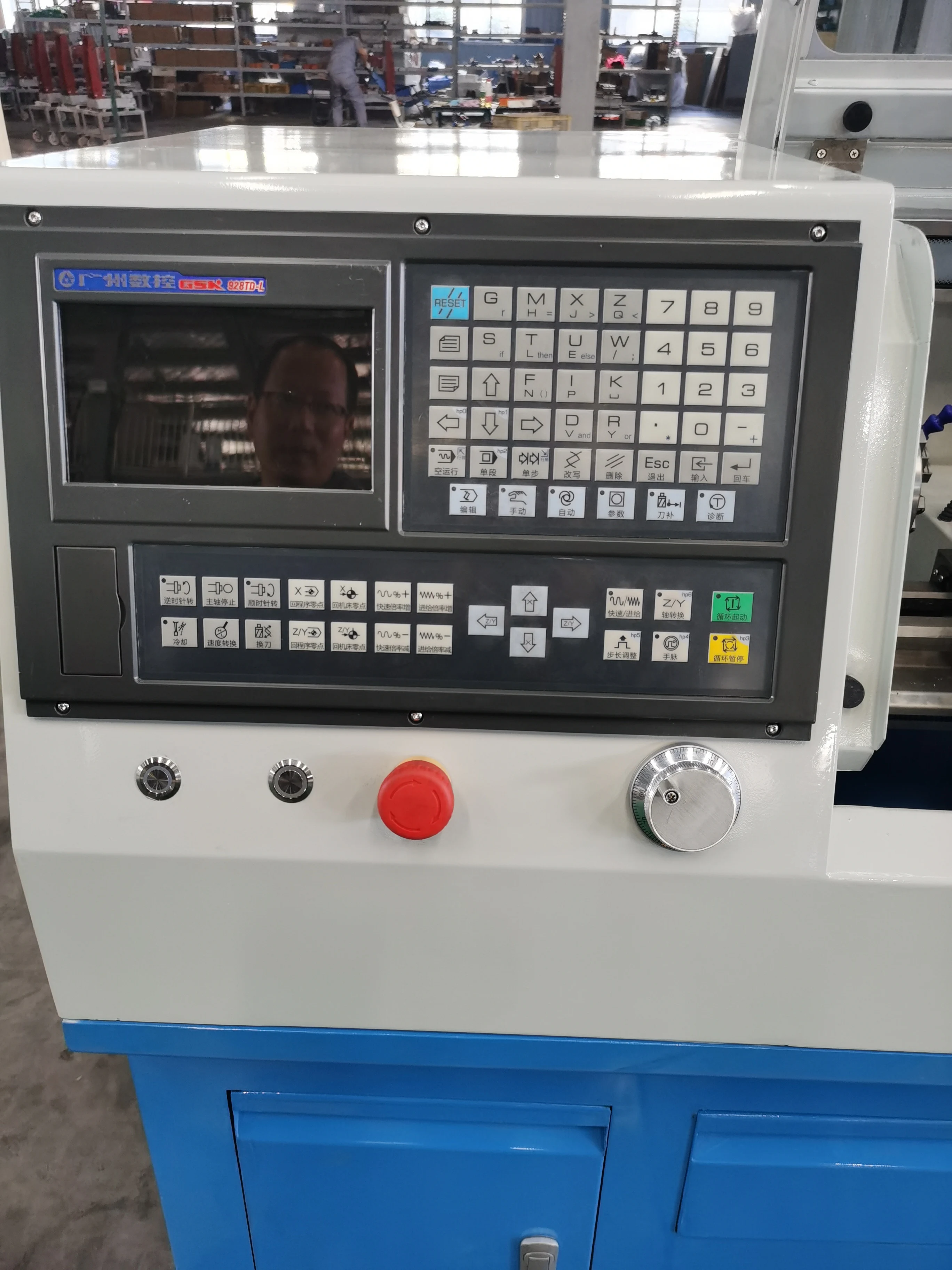 Mini CNC Lathe Machine  CNC210A  Servo Motor Alfa  System