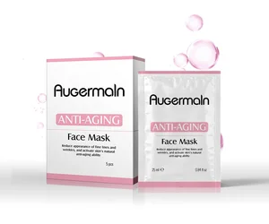 Private Label Anti Aging Facial Mask Skin Care Natural Collagen Anti Wrinkle Cotton Face Mask
