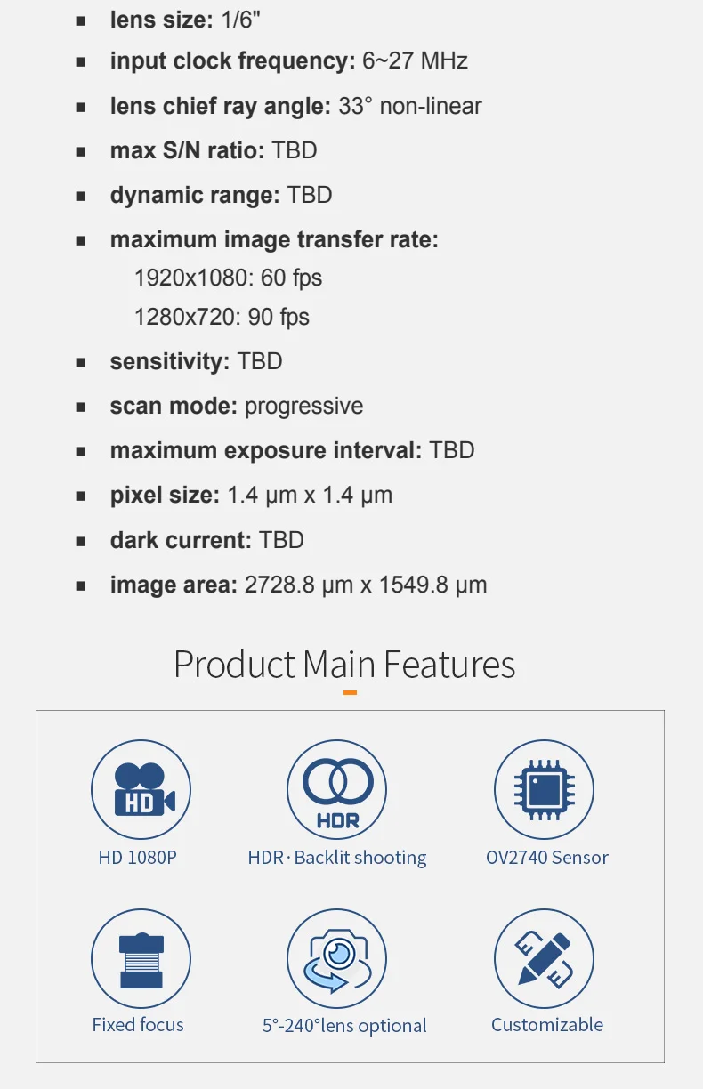 DGZX 2MP MIPI HD 1080P Wide Dynamic Camera Module插图2